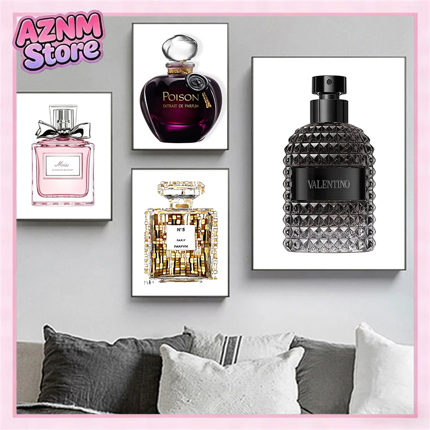 Home Fragrance Bottle - 1pc frameless Minimalist Wall Art Woman