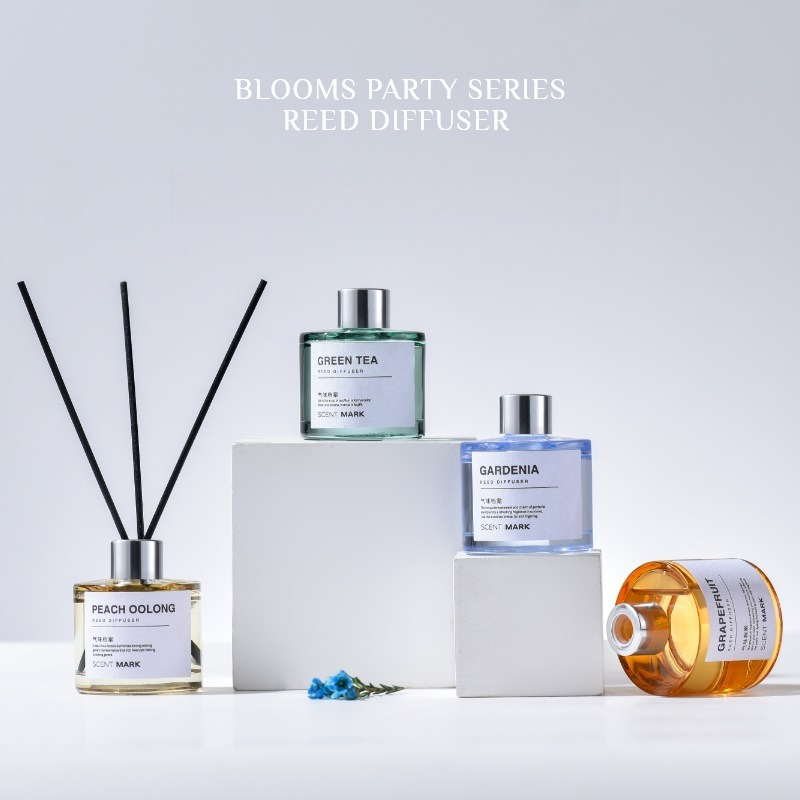 Home Fragrance Jasmine Diffuser - 50ML Reed Diffuser Sets Lotus Jasmine