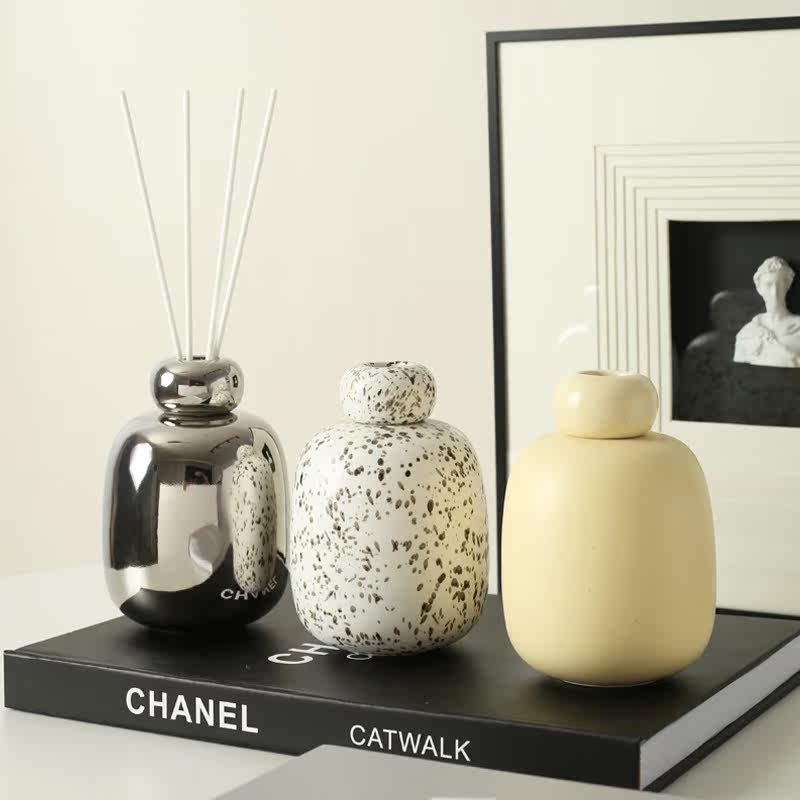 Home Fragrance Bottle - Ceramic Aromatherapy Bottle Reed Diffuser Volatile