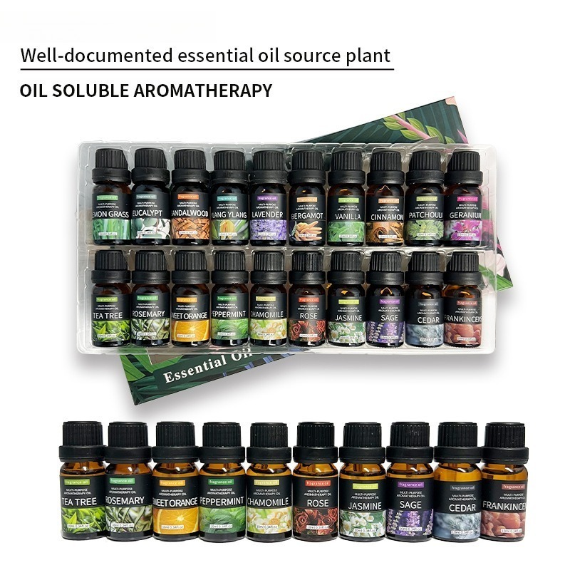 Home Fragrance Jasmine Diffuser - 20 Kinds Aromatherapy Essential Oils Set