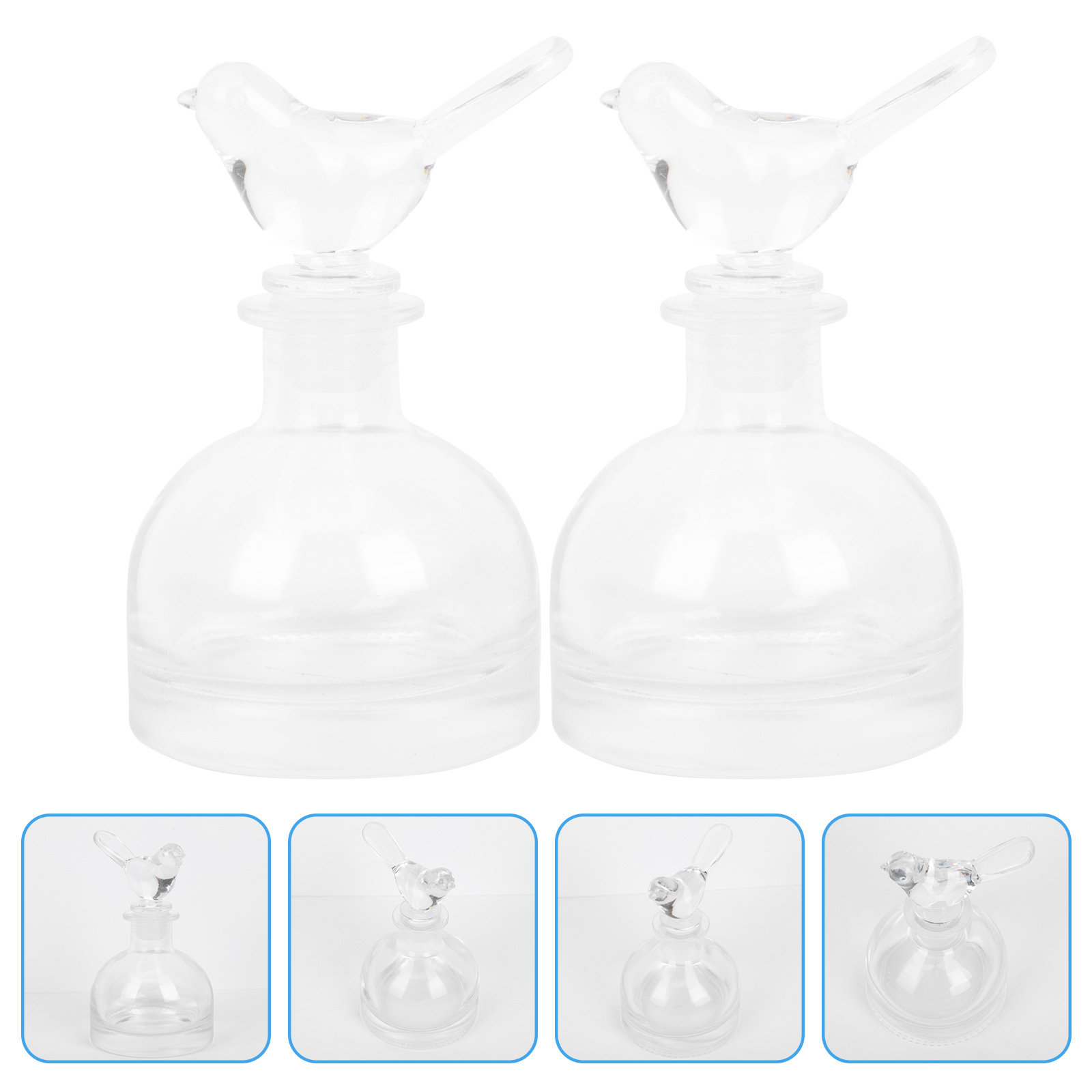 2Pcs Glass Perfume Bottles Pre - Home Fragrance Aromatherapy review and price