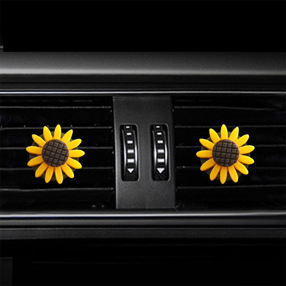 2Pcs Sunflower Car Aromatherap - Home Fragrance Products review and price