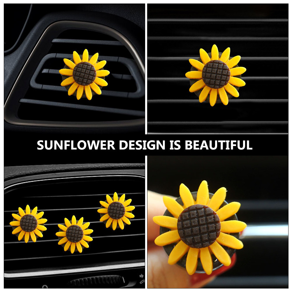 2Pcs Sunflower Car Aromatherap - Home Fragrance Products review and price