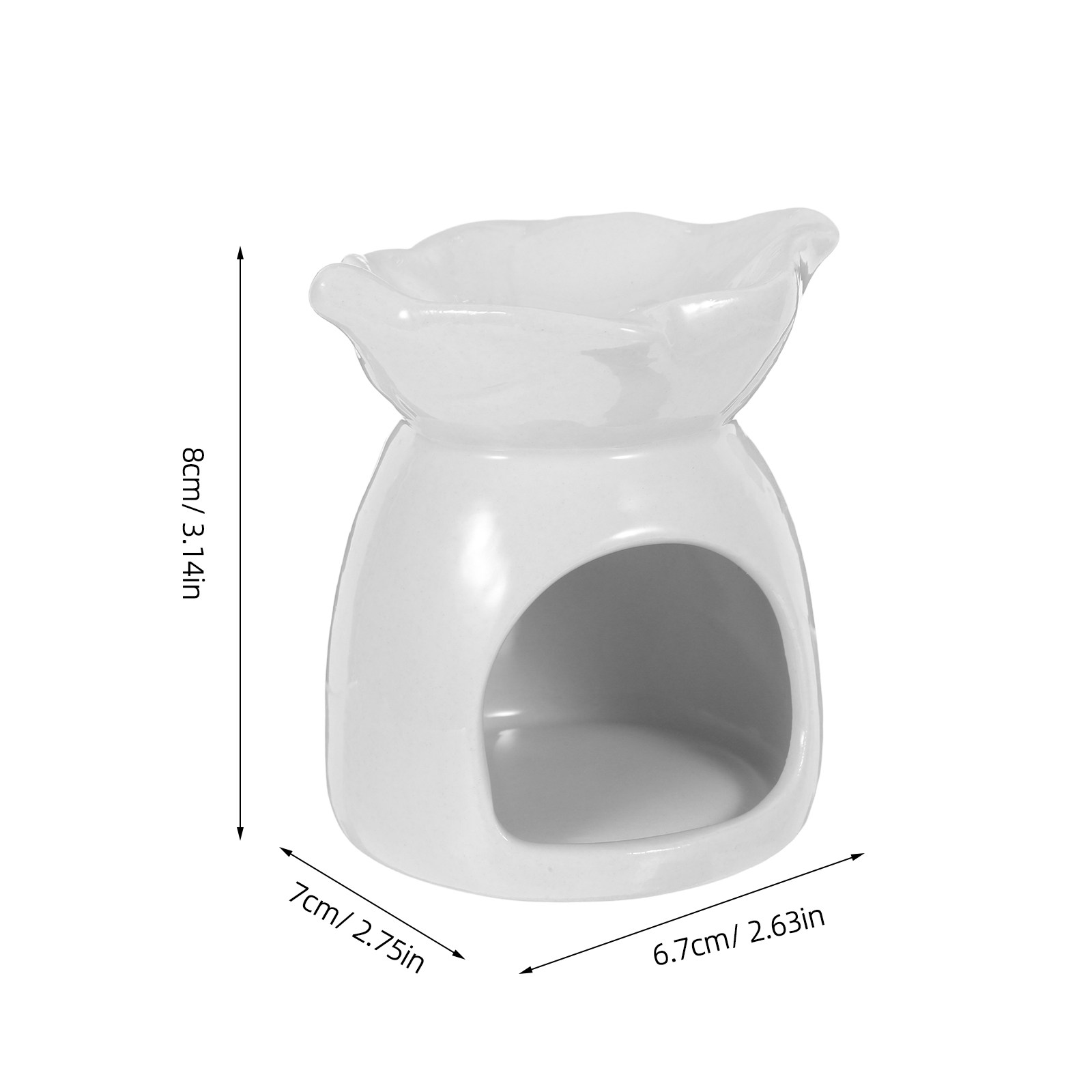 Ceramic Holder Elegant Leaf-Sh - Home Fragrance Aromatherapy review and price